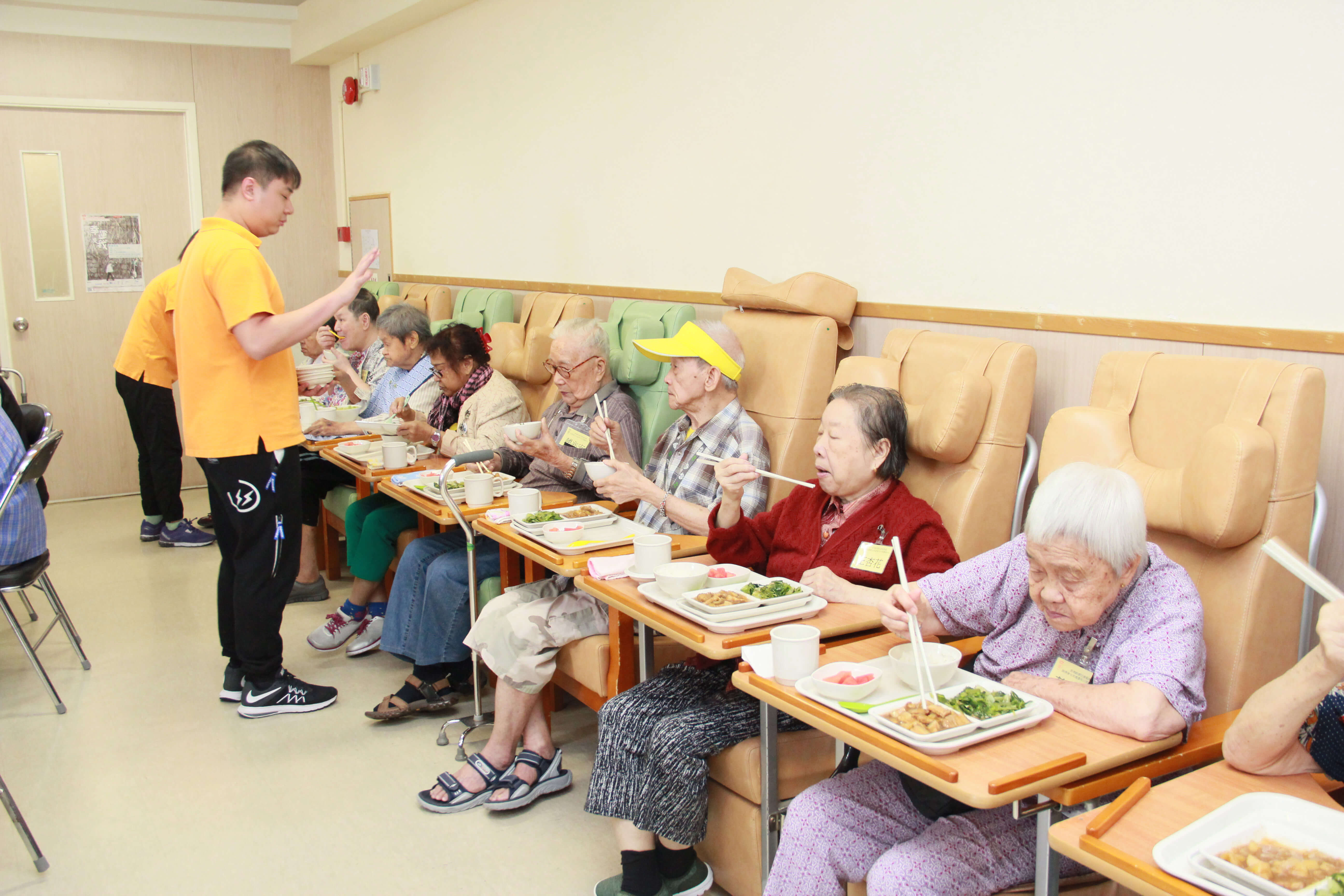 Lunch time for the elderly